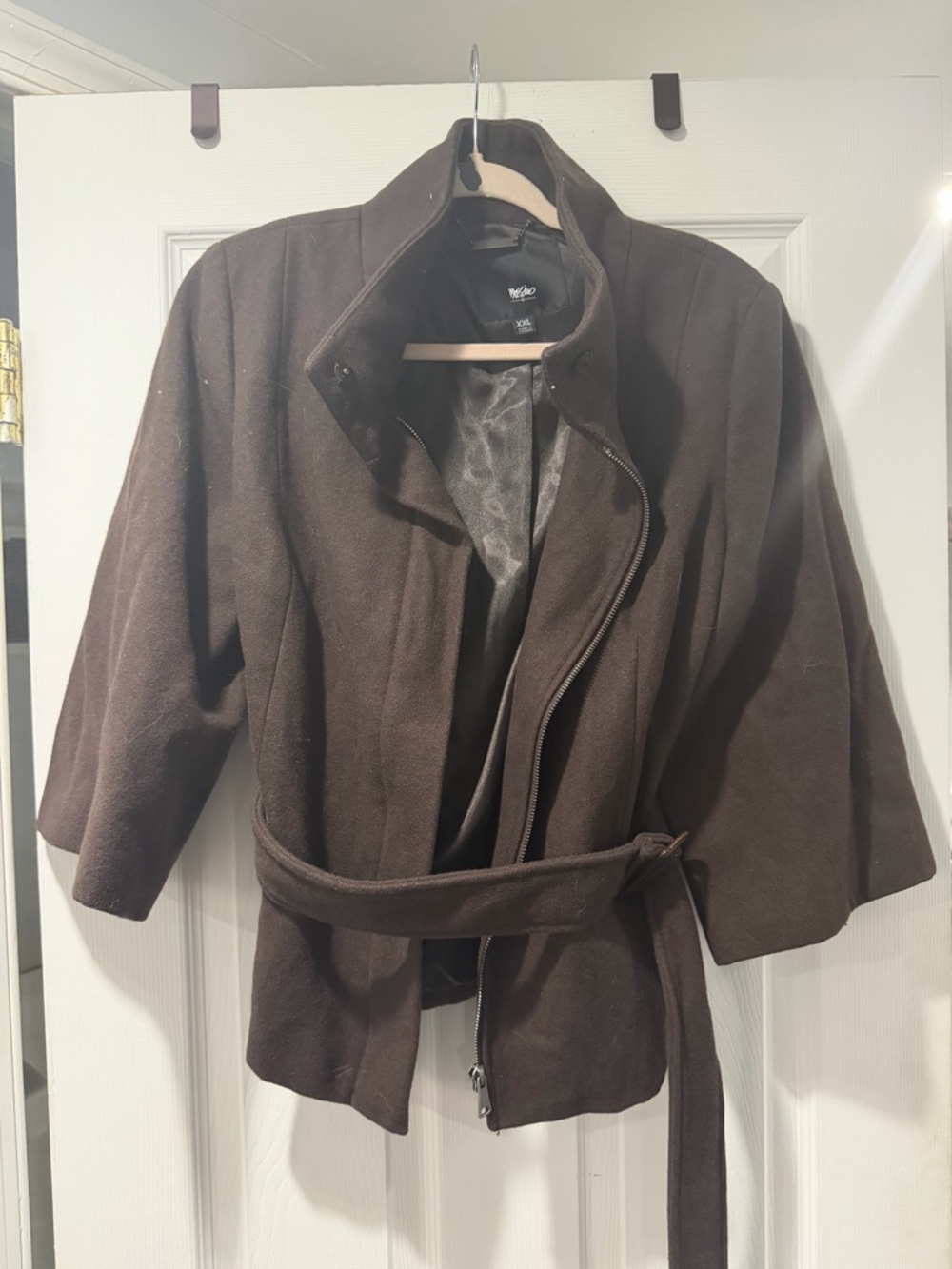 Classic Brown Women's Belted Coat Jacket
